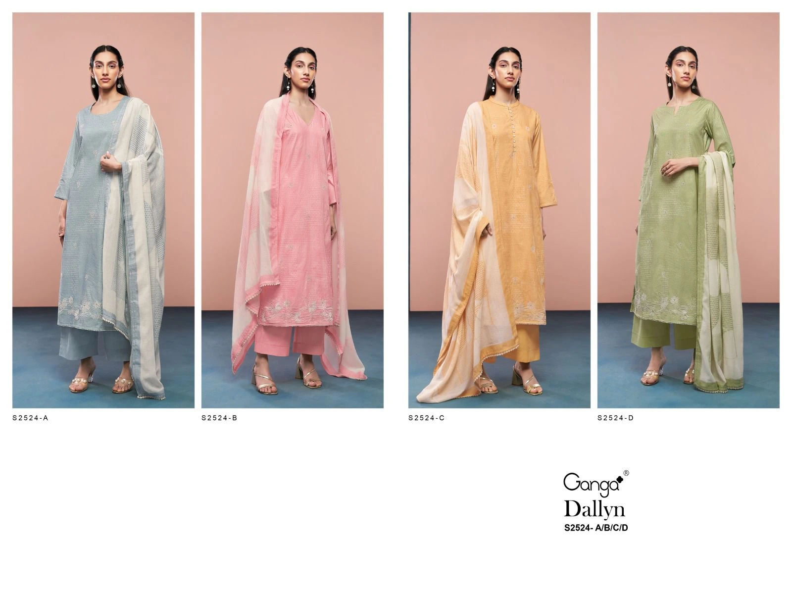 Ganga Dallyn 2524 Premium Cotton Printed Wholesale Fancy Salwar Suit Catalog — Wholesale Salwar Suits, Ganga wholesale from Surat — view 6
